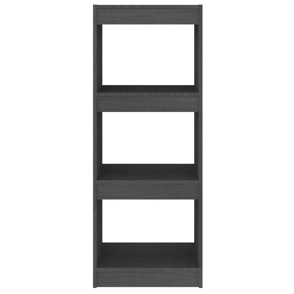 Pinewood Book Cabinet Room Divider Grey 40x30x103.5cm Storage Shelf