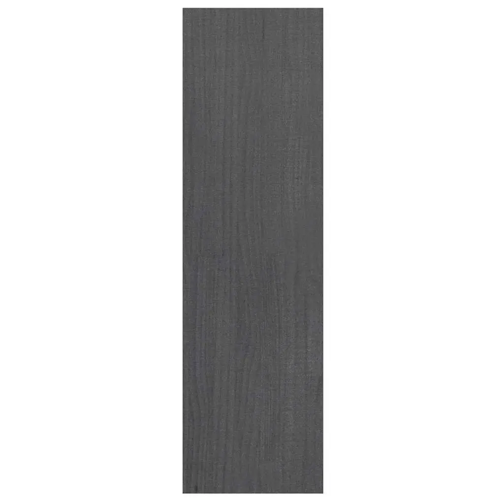 Pinewood Book Cabinet Room Divider Grey 40x30x103.5cm Storage Shelf