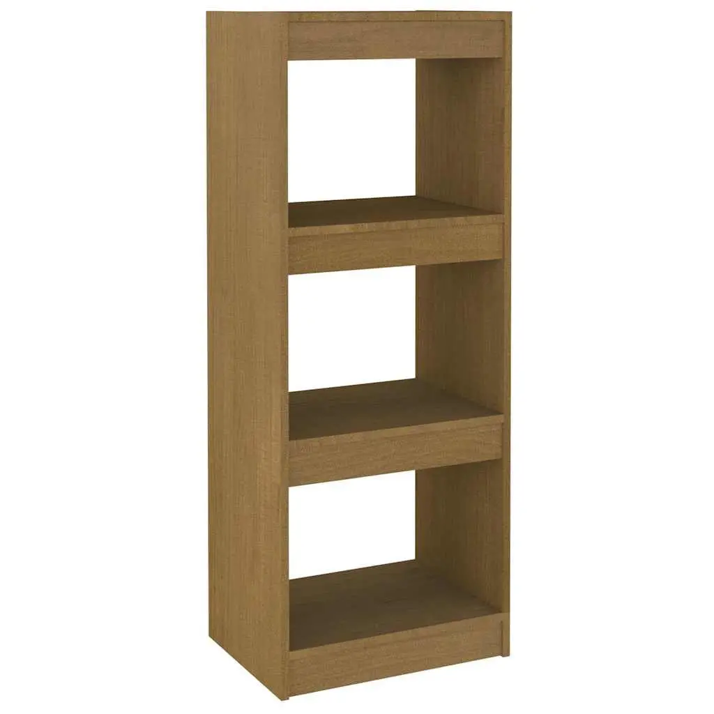 Pinewood Brown Shelving Unit Book Cabinet Room Divider 40x30x103.5cm