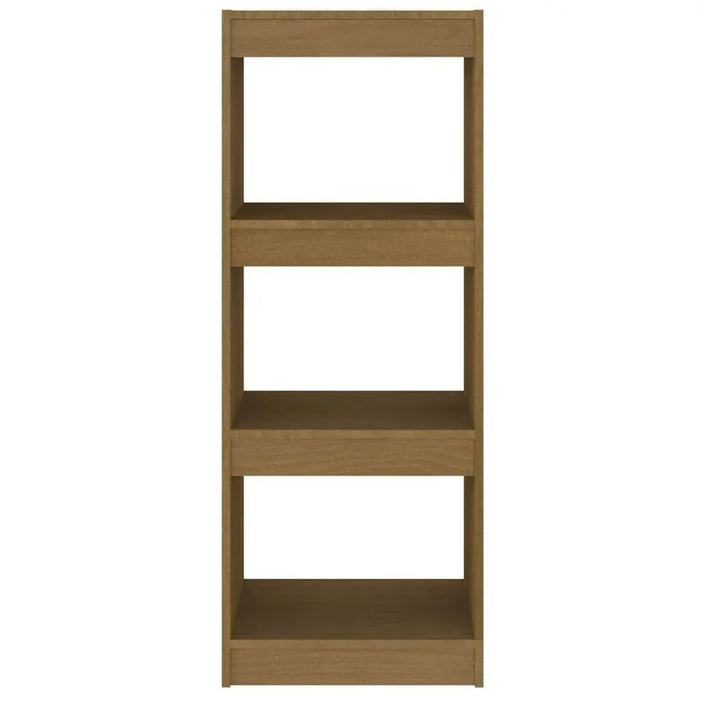 Pinewood Brown Shelving Unit Book Cabinet Room Divider 40x30x103.5cm