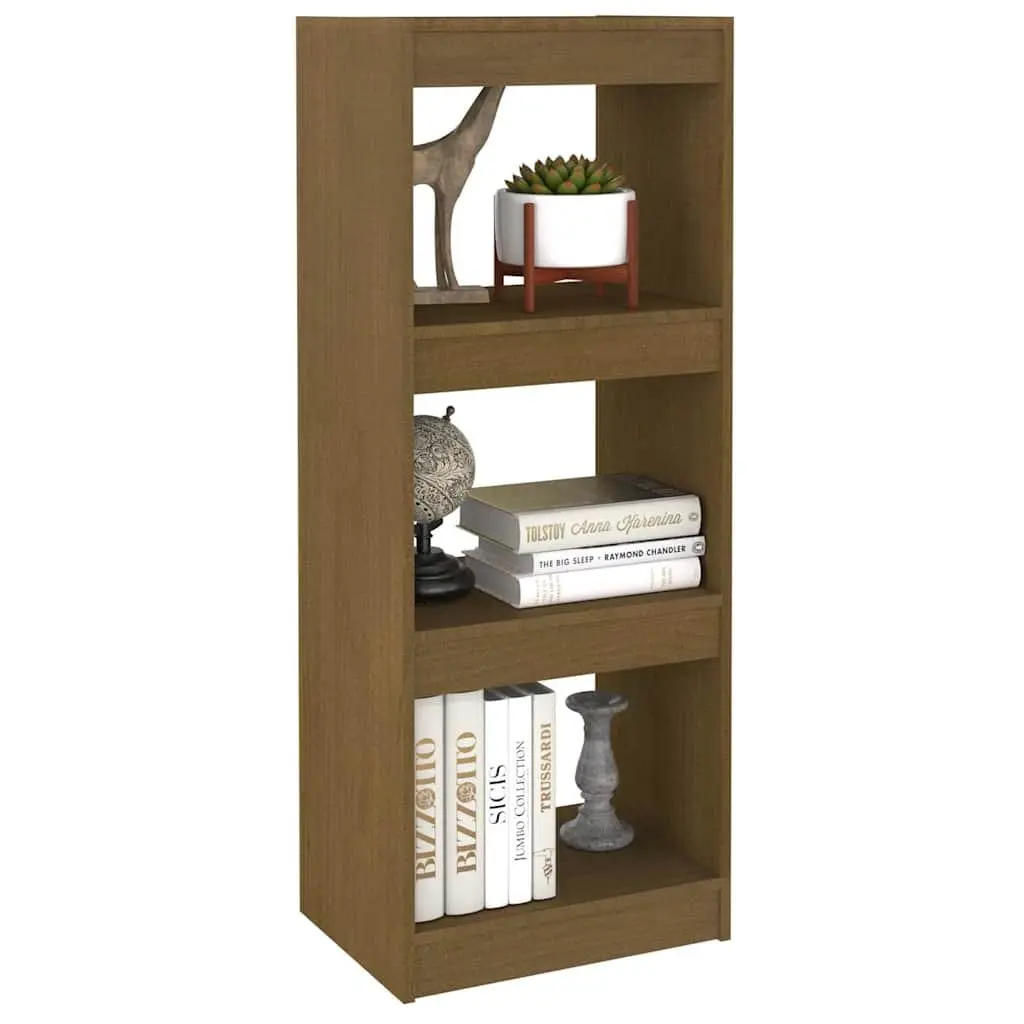 Pinewood Brown Shelving Unit Book Cabinet Room Divider 40x30x103.5cm