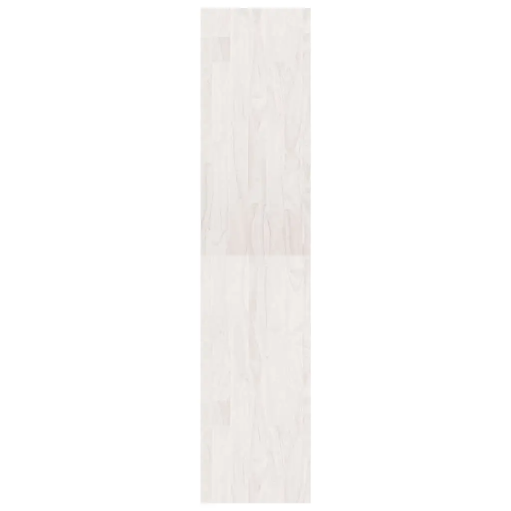 Pinewood Book Cabinet Room Divider White 40x30x135.5 cm Storage Unit