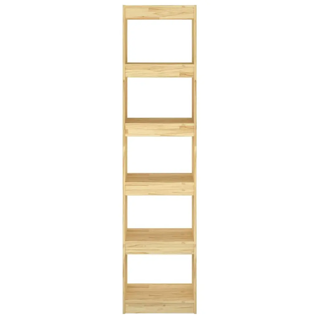 Book Cabinet Room Divider 40x30x167.5 cm Solid Pinewood Shelving Unit