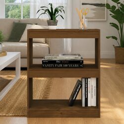 Honey Brown Wooden Book Cabinet and Room Divider