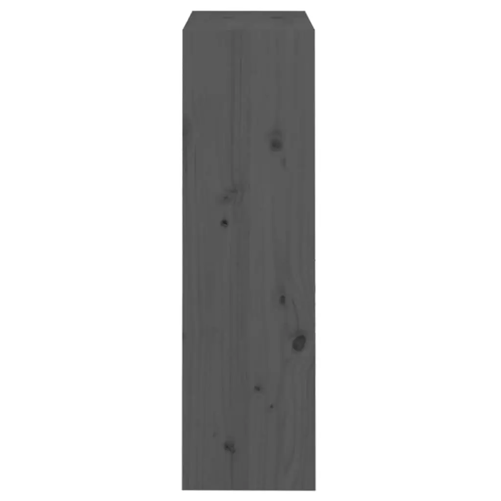 Book Cabinet Room Divider Grey 60x30x103.5 cm Solid Pine Wood