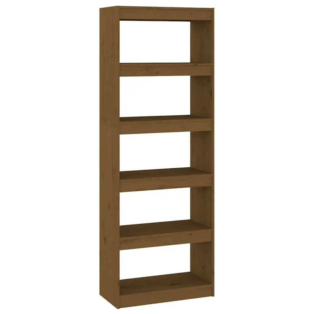 Honey Brown Book Cabinet Room Divider 60x30x167.5cm