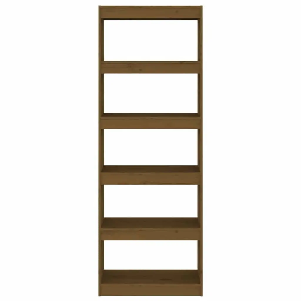 Honey Brown Book Cabinet Room Divider 60x30x167.5cm
