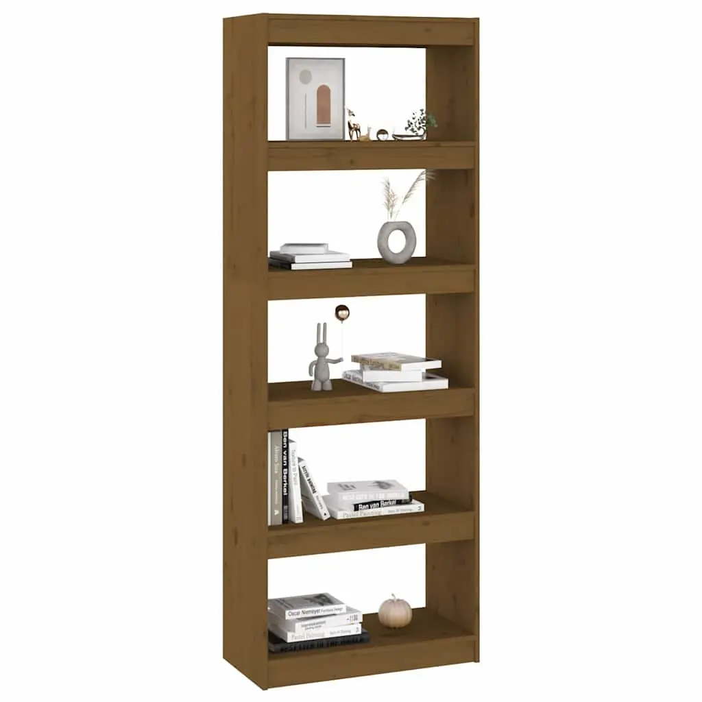 Honey Brown Book Cabinet Room Divider 60x30x167.5cm