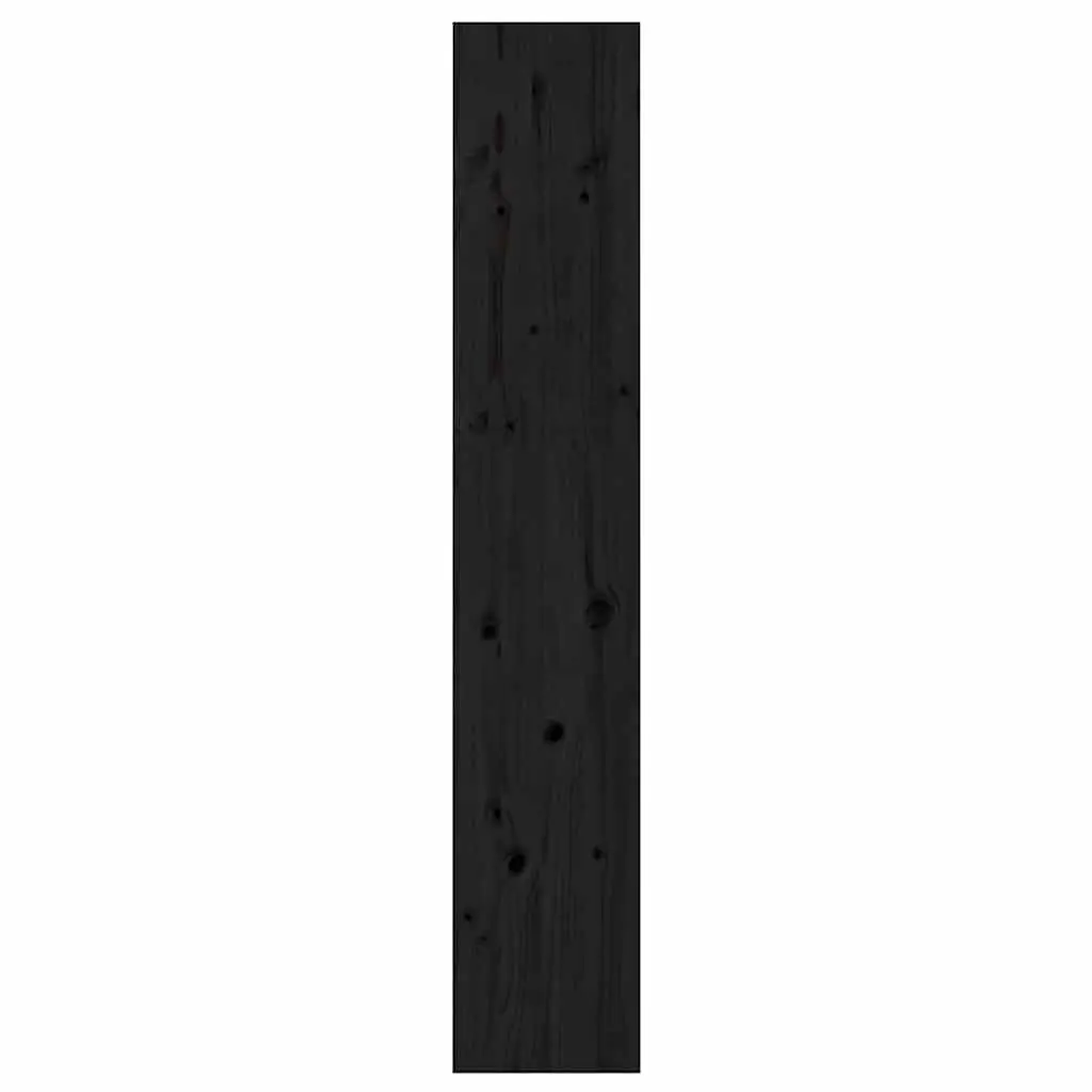 Book Cabinet Room Divider Bookcase Black 60x30x167.5 cm Solid Pine Wood Shelf