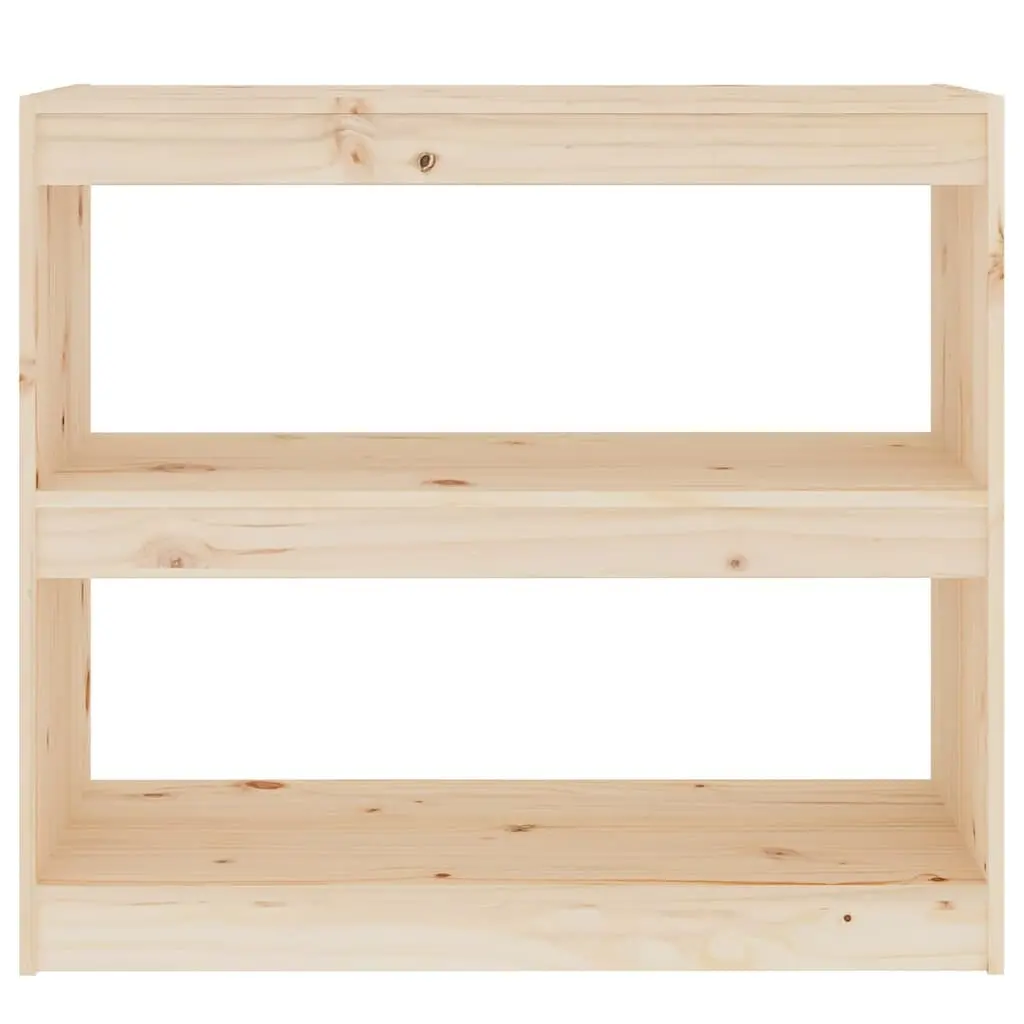 Solid Wood Pine Book Cabinet Room Divider 80x30x71.5 cm Storage Shelving