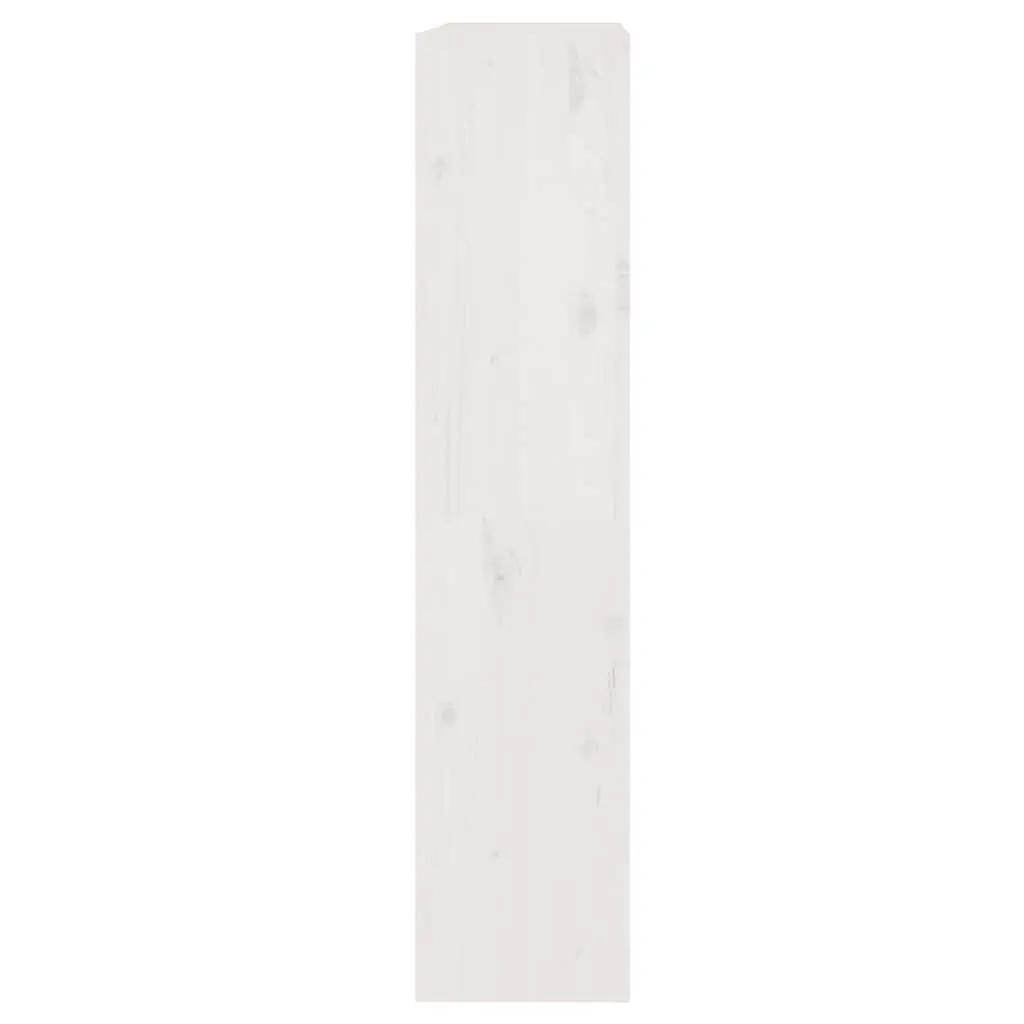 White Wooden Book Cabinet with 4 Compartments