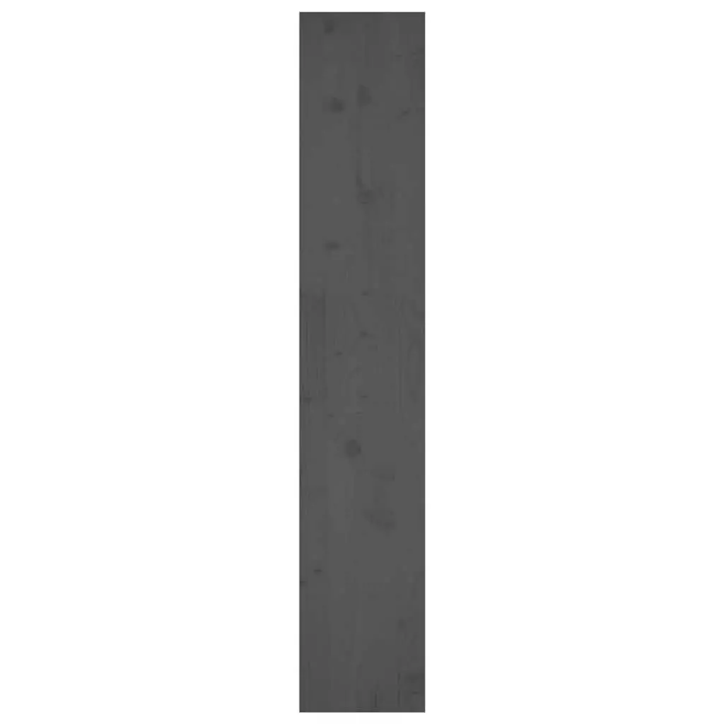Grey Solid Pine Wood Book Cabinet Room Divider