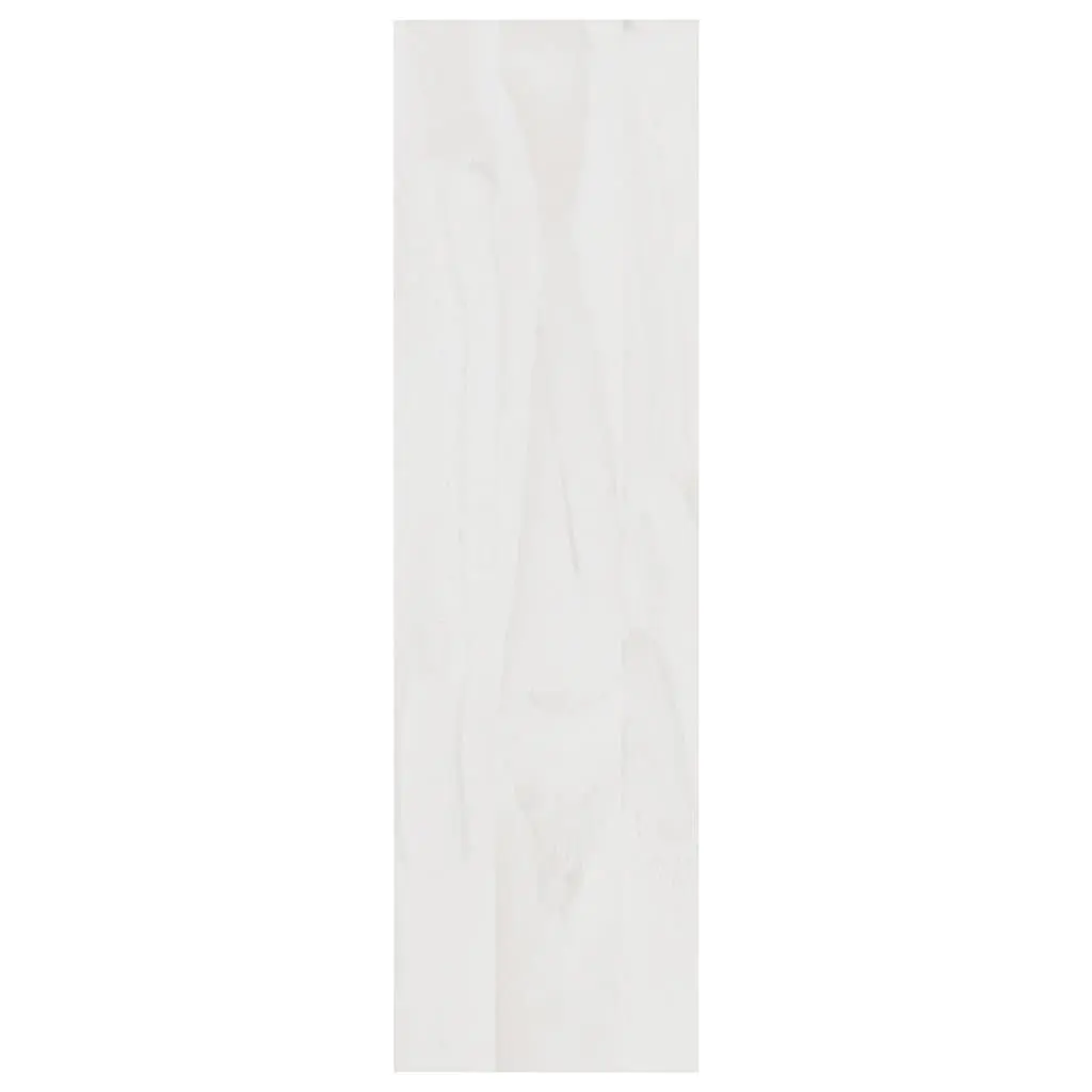 White Wooden Book Cabinet Shelf 100x30x103 cm