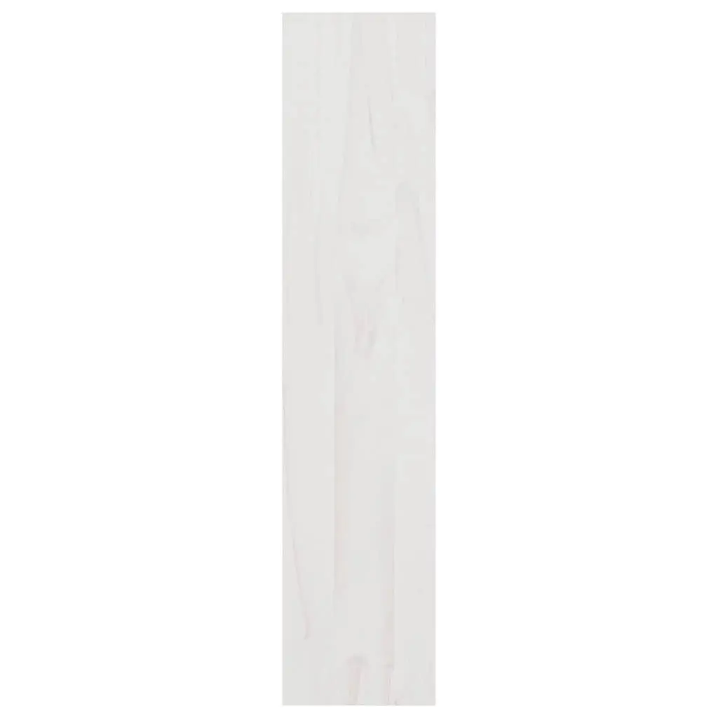White Wooden Book Cabinet Shelf 100x30x135.5cm