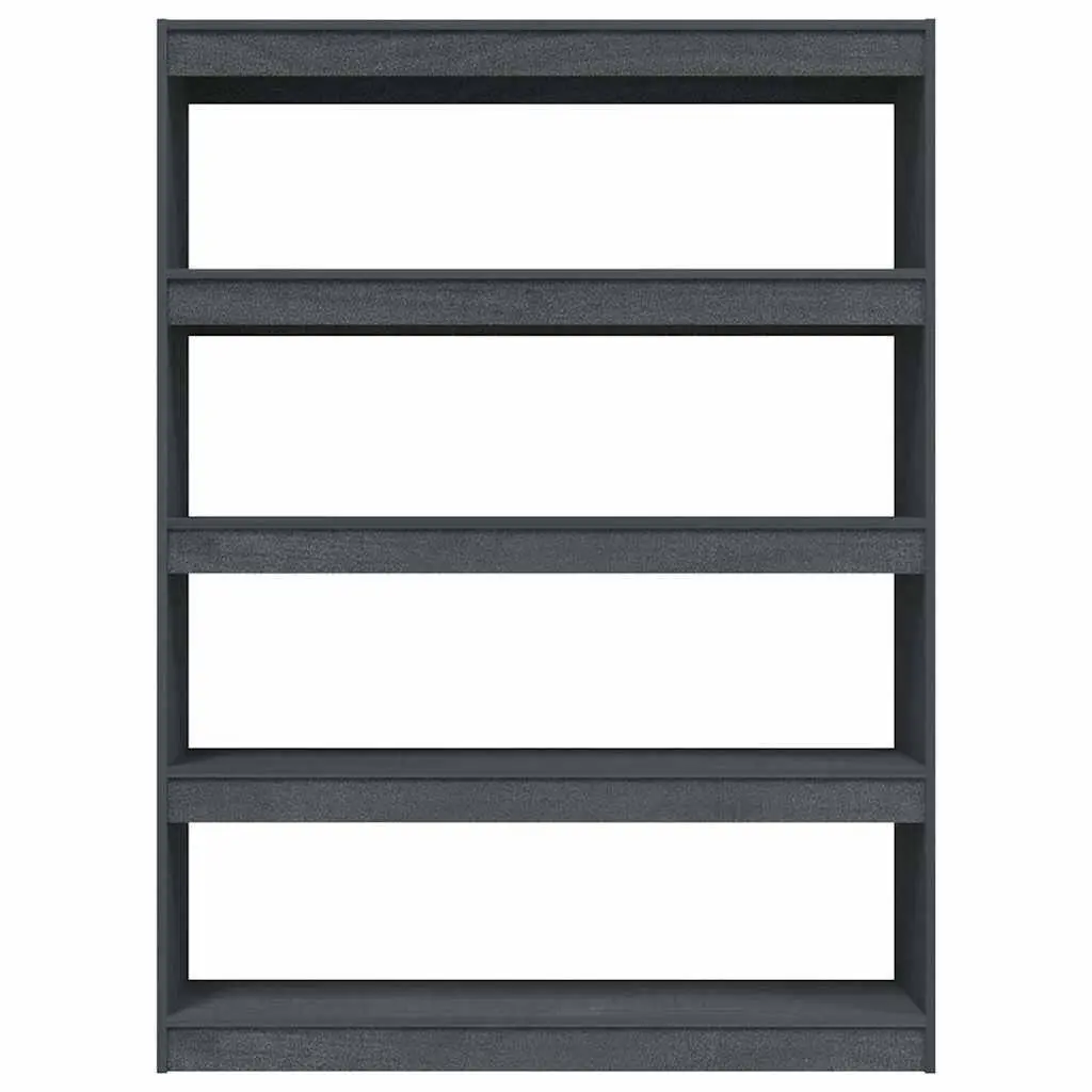 Pinewood Book Divider Grey 100x30x135.5 cm Solid Storage Shelf