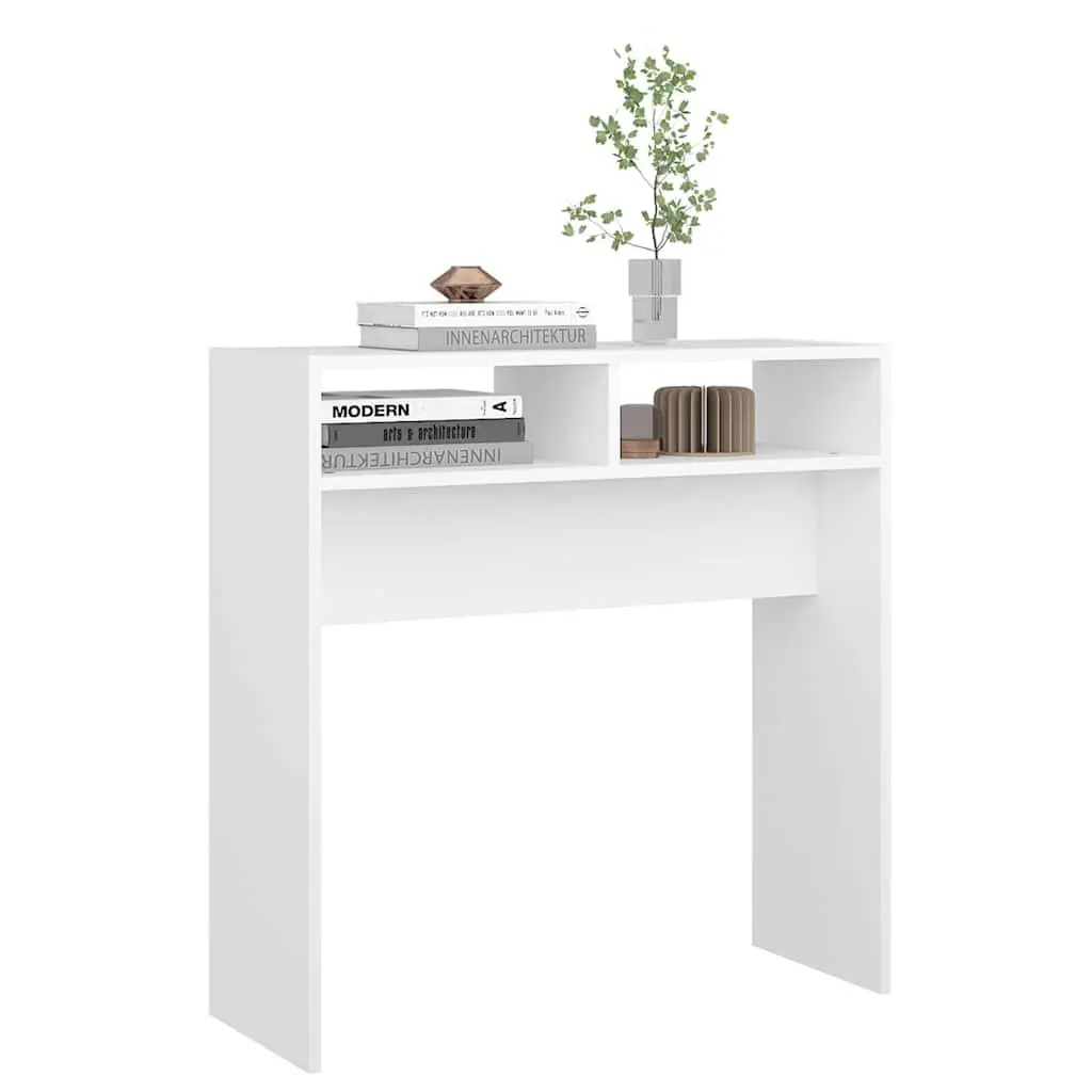White Console Table for Hallway and Living Room