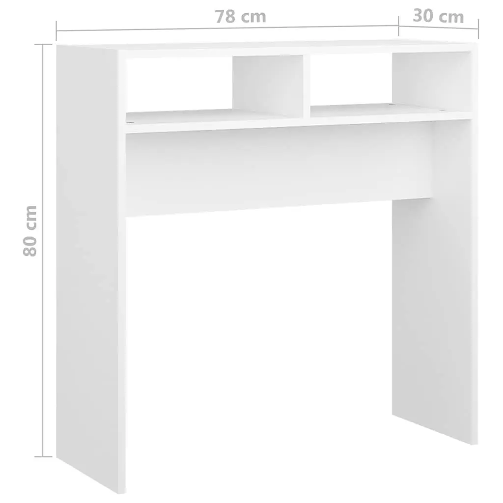 White Console Table for Hallway and Living Room