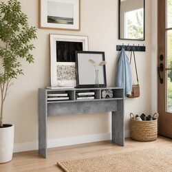 Grey Console Table for Entryways and Living Rooms