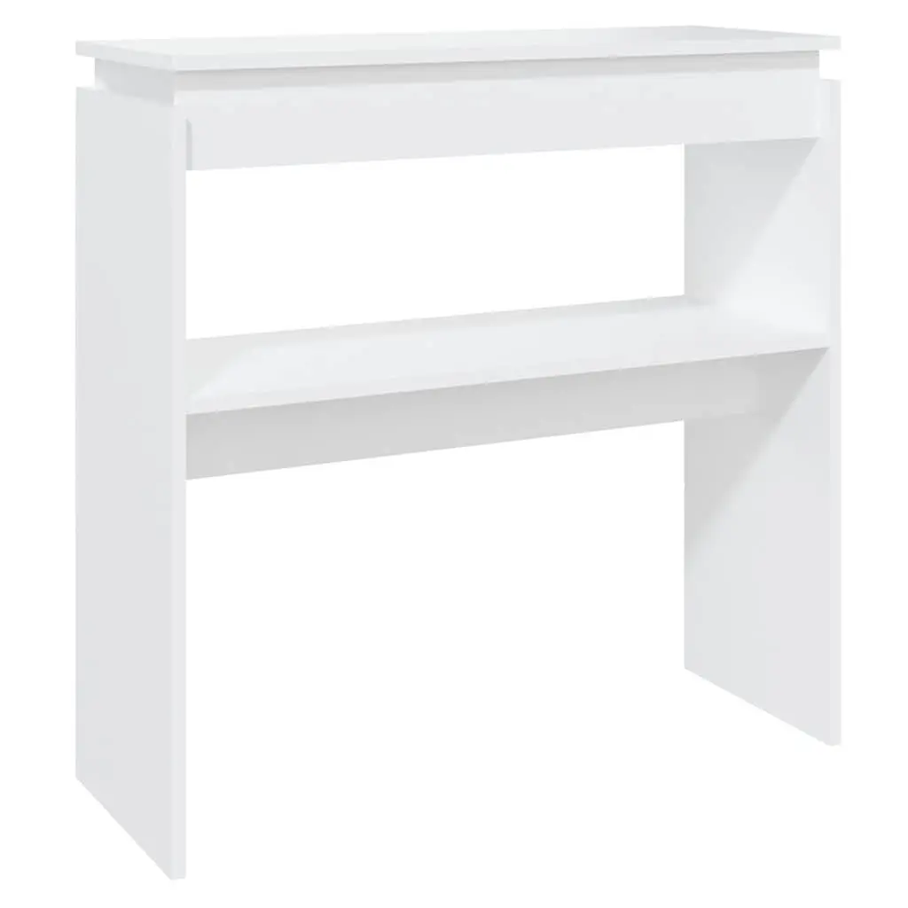 White Console Table for Hallway and Entryway