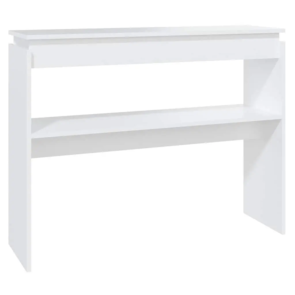 White Console Table for Hallways and Entryways
