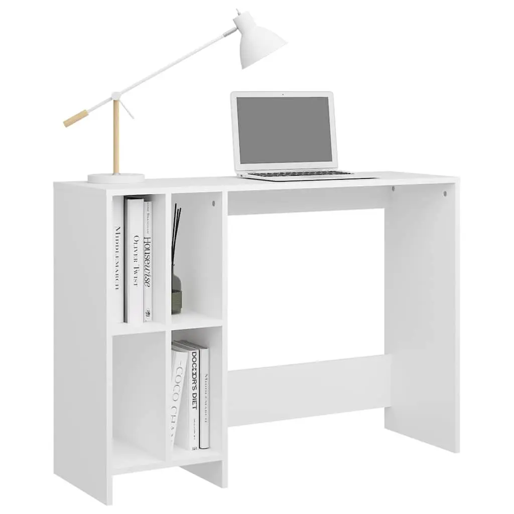 Notebook Desk White Modern Office Workstation Computer Table Study Furniture