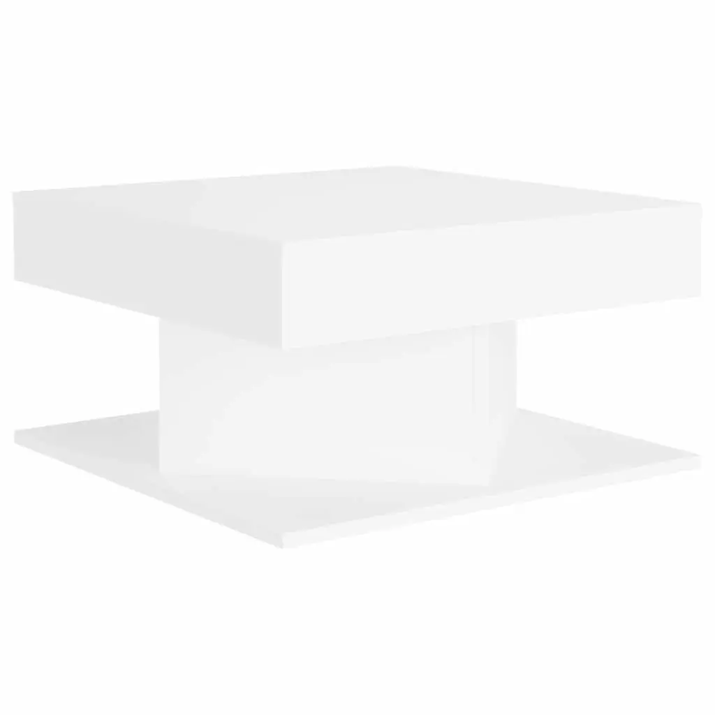 Coffee Table White 57x57x30 cm Engineered Wood
