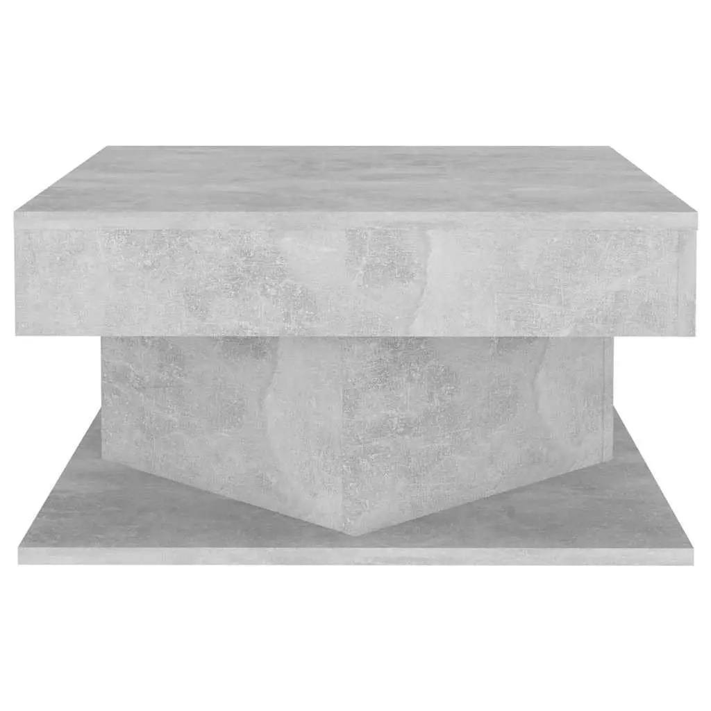 Coffee Table Concrete Effect Grey 57x57x30cm Engineered Wood Accent Storage