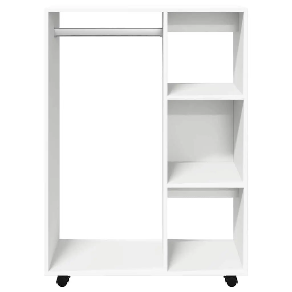 White Wardrobe Cabinet Storage Cupboard Bedroom Furniture Open Compartment