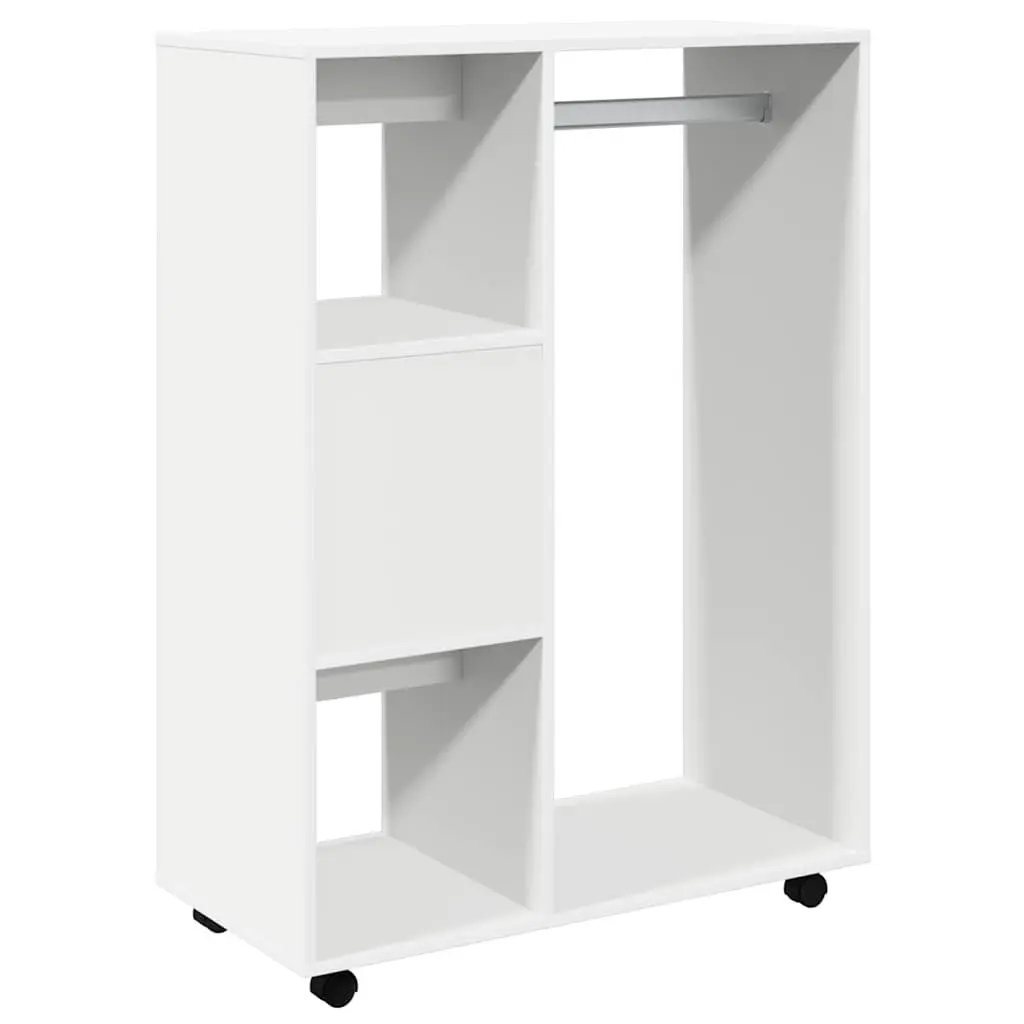 White Wardrobe Cabinet Storage Cupboard Bedroom Furniture Open Compartment