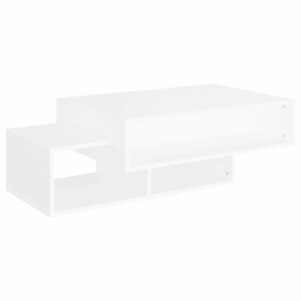 White Coffee Table with Storage for Living Room