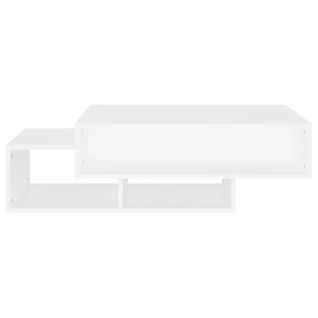 White Coffee Table with Storage for Living Room