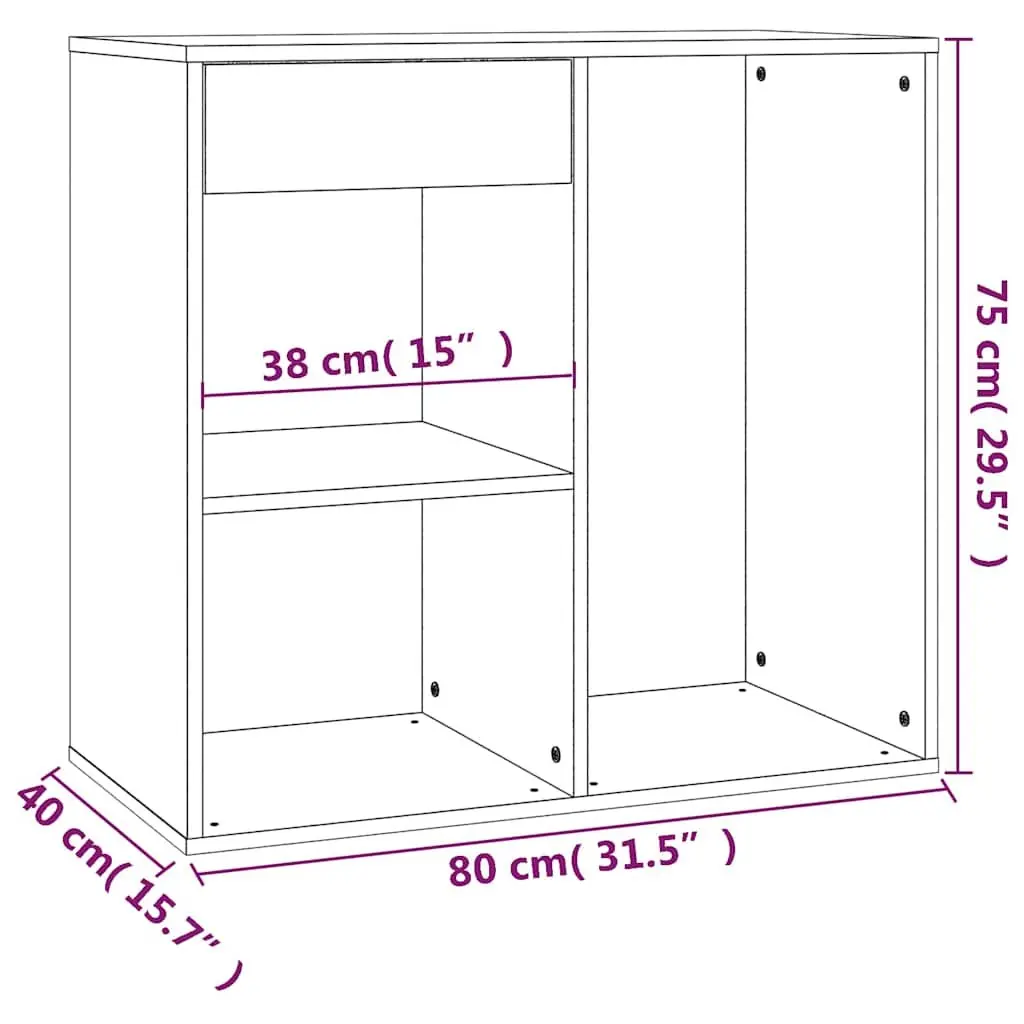 Cosmetic Cabinet Storage Unit White Bathroom Makeup Organizer Drawer Compartment