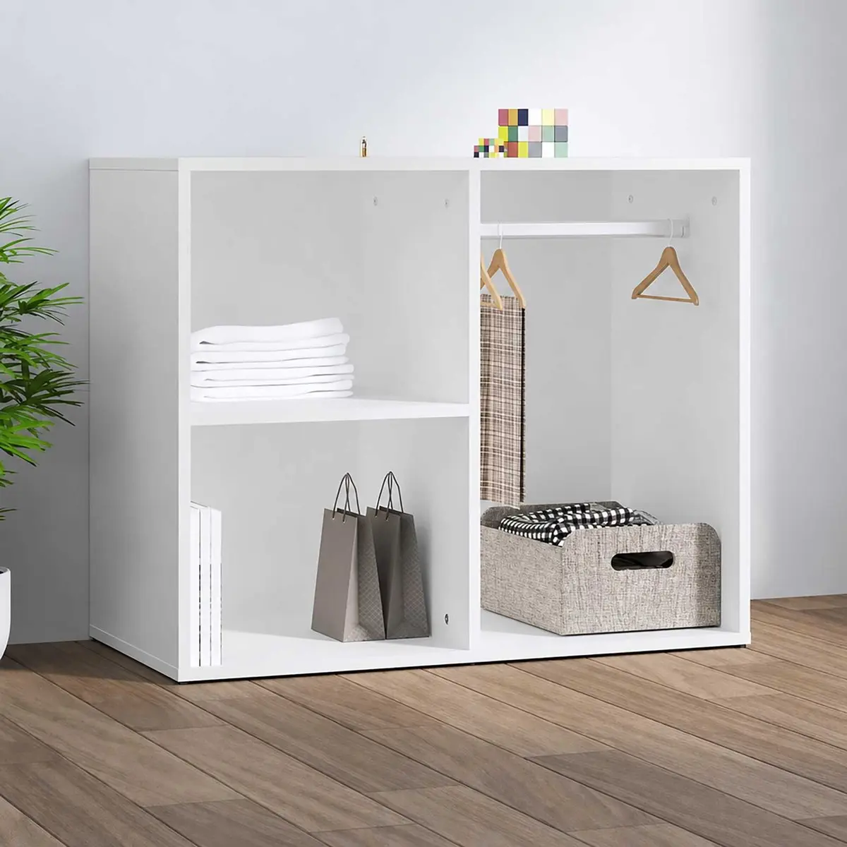 White Dressing Cabinet for Makeup and Accessories
