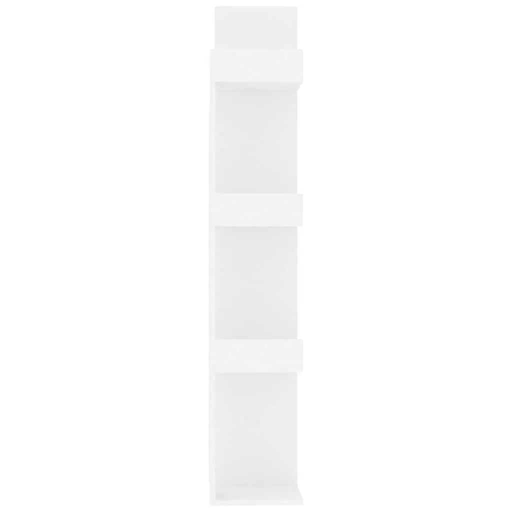 White 8-Compartment Book Cabinet for Organized Living