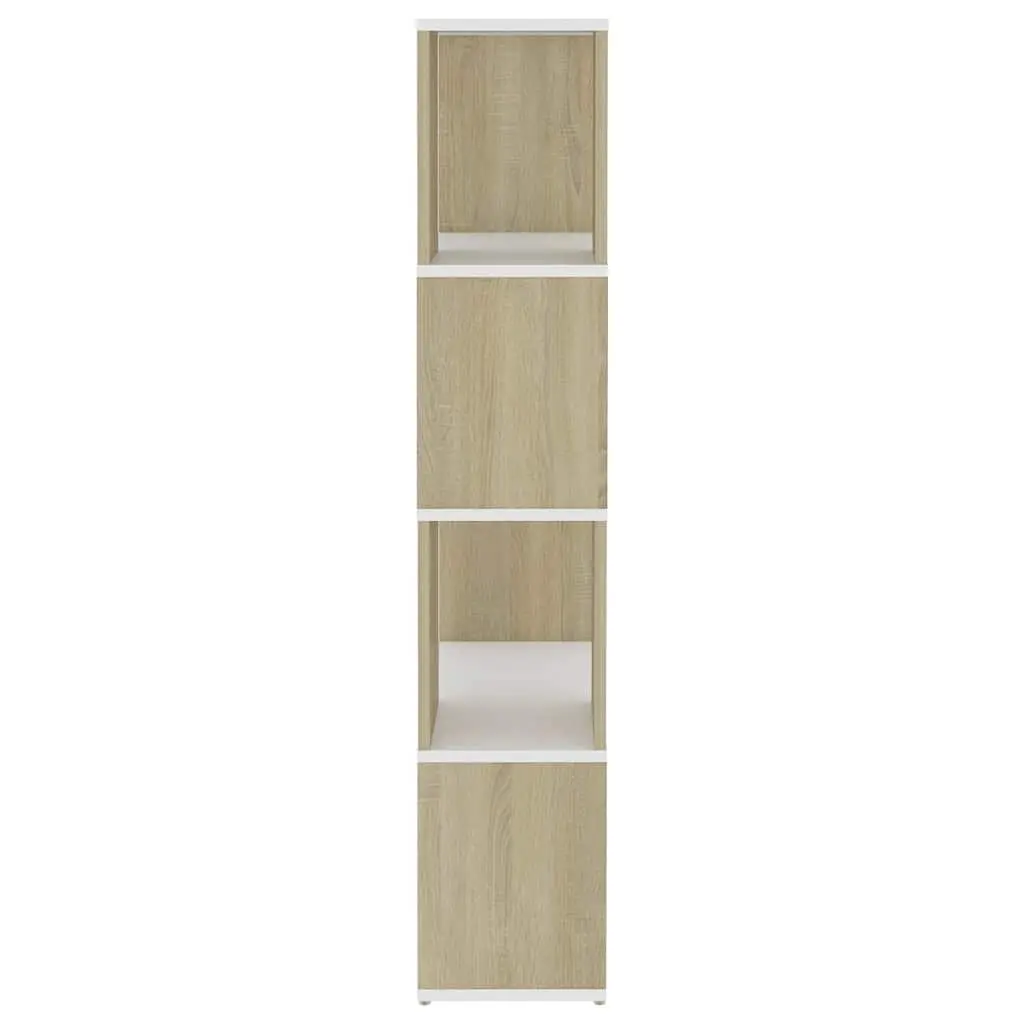 Book Cabinet Room Divider Beige 60W x 24D x 124.5H cm Storage Organizer Shelving Unit
