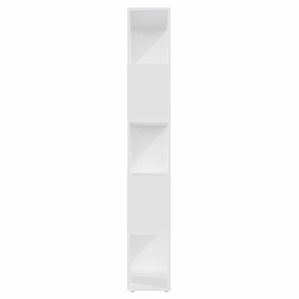 Bookcase White Open Shelving 60W x 24D x 155H cm Engineered Wood