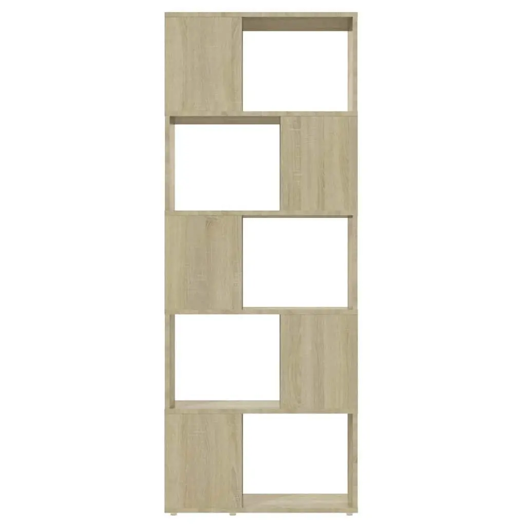 Book Cabinet Room Divider Open Shelf Storage Unit 60x24x155 cm Engineered Wood Brown