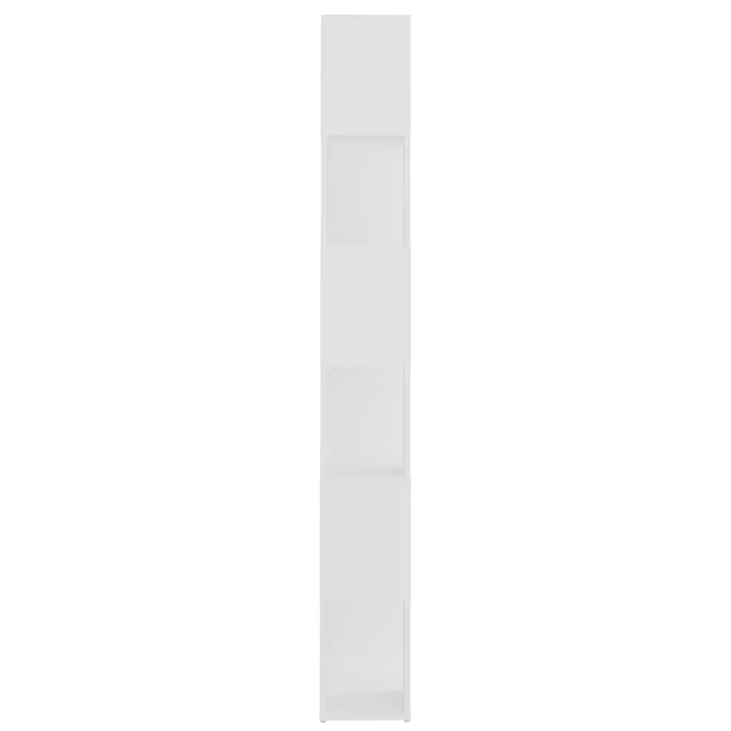 White 6-Compartment Book Cabinet Room Divider