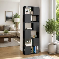 Stylish Book Cabinet Room Divider with 6 Compartments