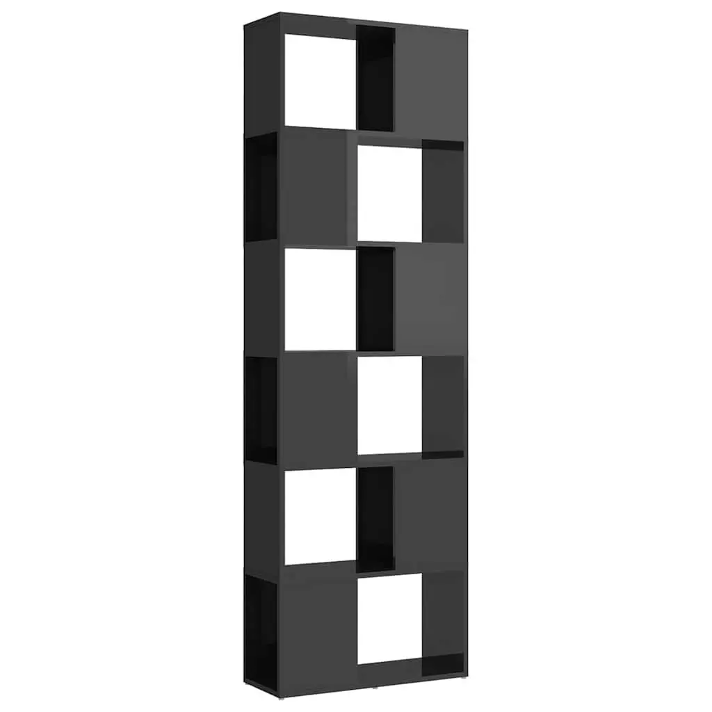 Book Cabinet Room Divider with 6 Compartments