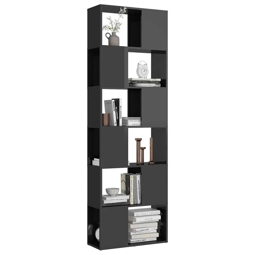 Book Cabinet Room Divider with 6 Compartments