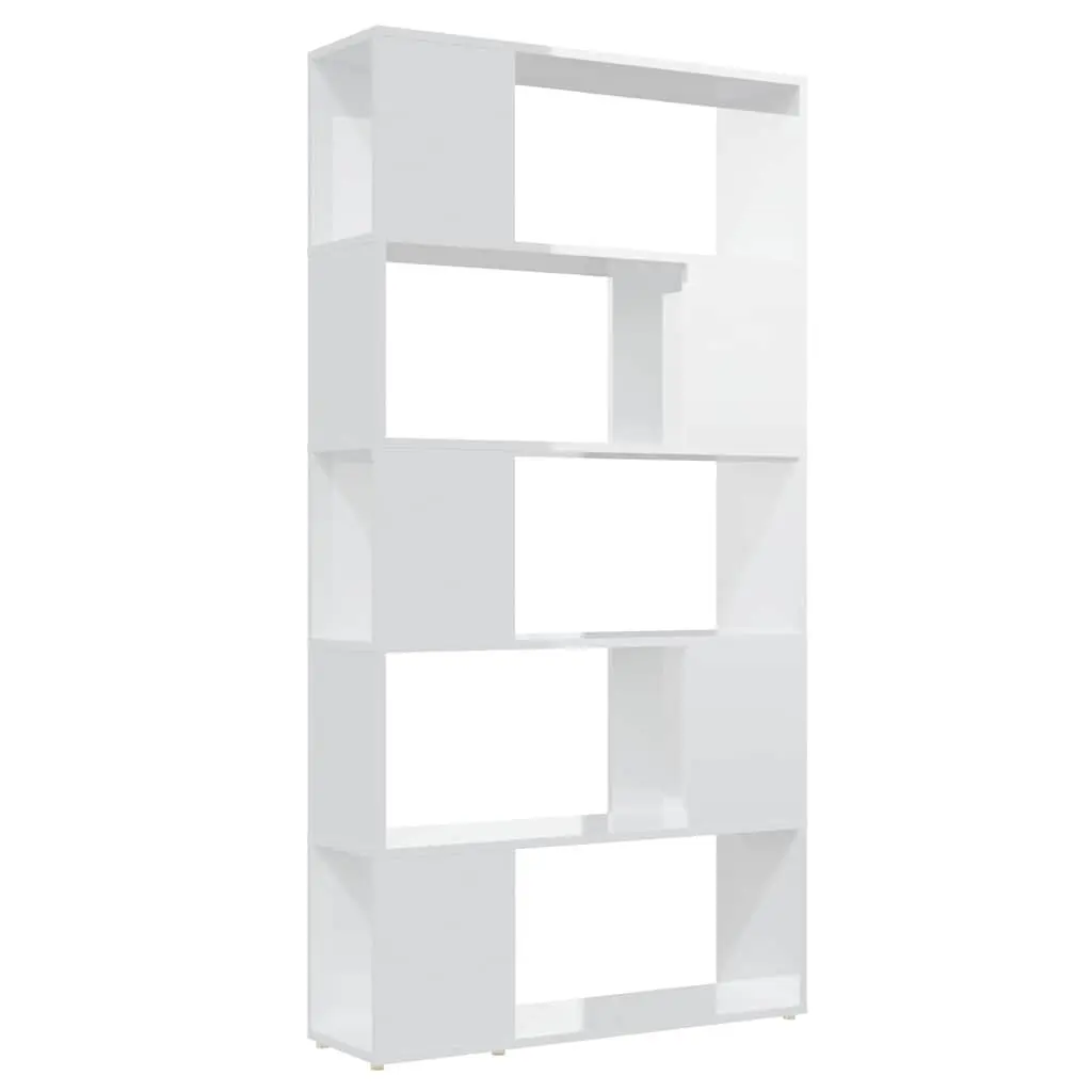 Book Cabinet Room Divider Shelving Unit Storage White 80x24x155 cm Engineered Wood