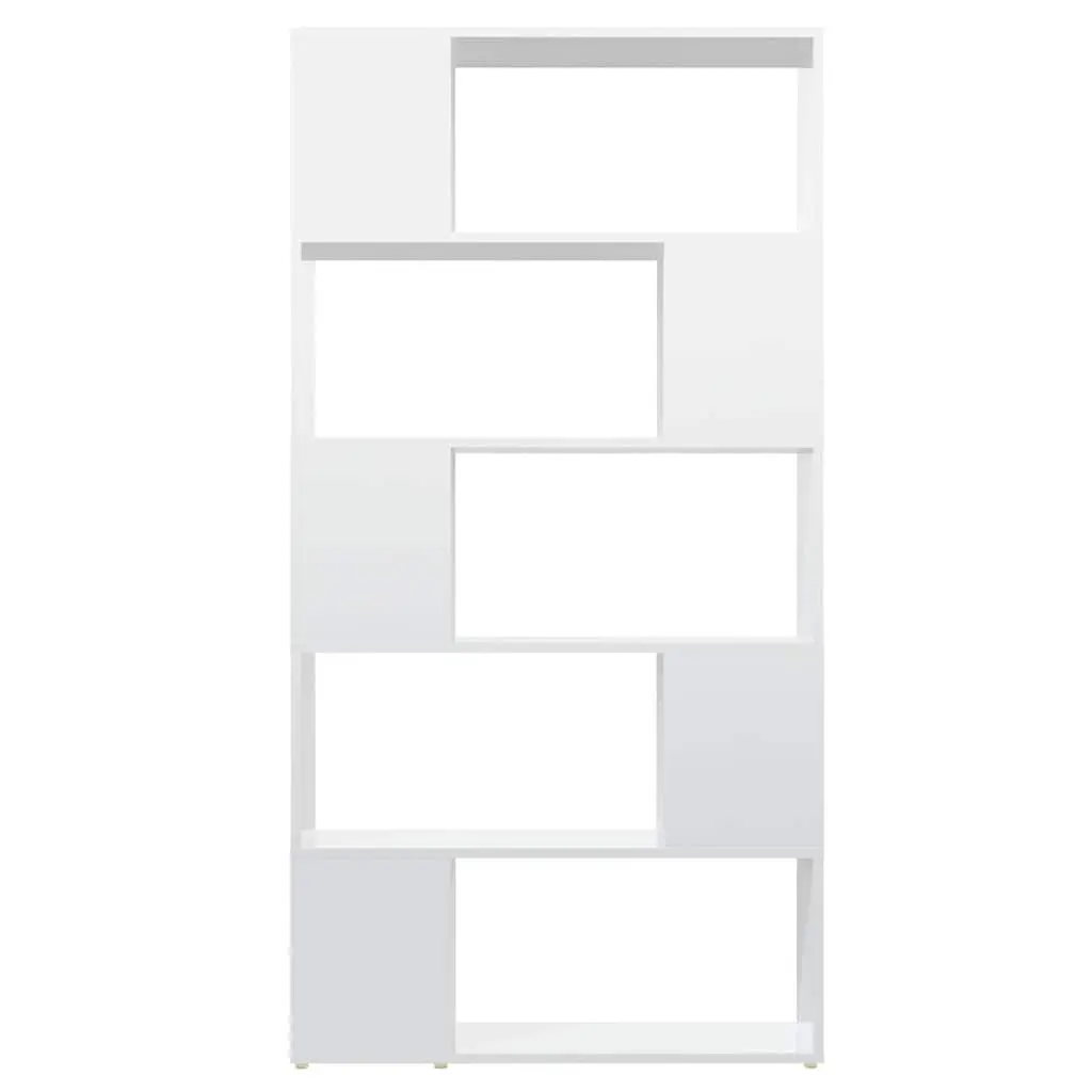 Book Cabinet Room Divider Shelving Unit Storage White 80x24x155 cm Engineered Wood