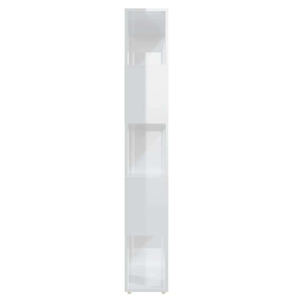 Book Cabinet Room Divider Shelving Unit Storage White 80x24x155 cm Engineered Wood
