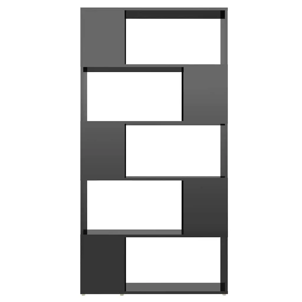 Black High Gloss Book Cabinet Room Divider