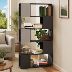 Grey High Gloss Book Cabinet Room Divider for Living Spaces