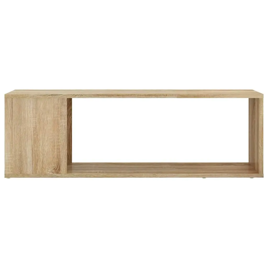 Brown Engineered Wood TV Cabinet with 2 Shelves
