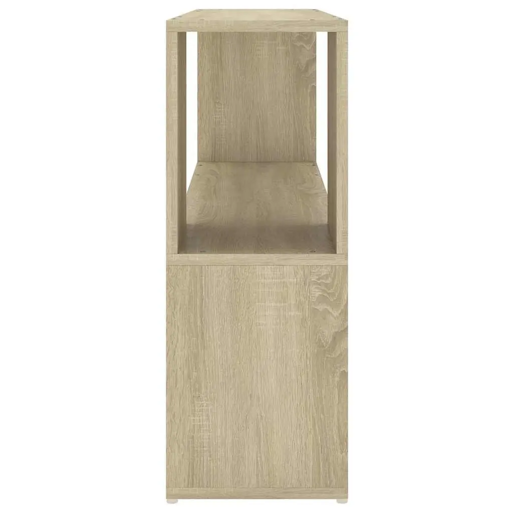 Book Cabinet Sonoma Oak Open Shelving Storage Unit Brown Engineered Wood