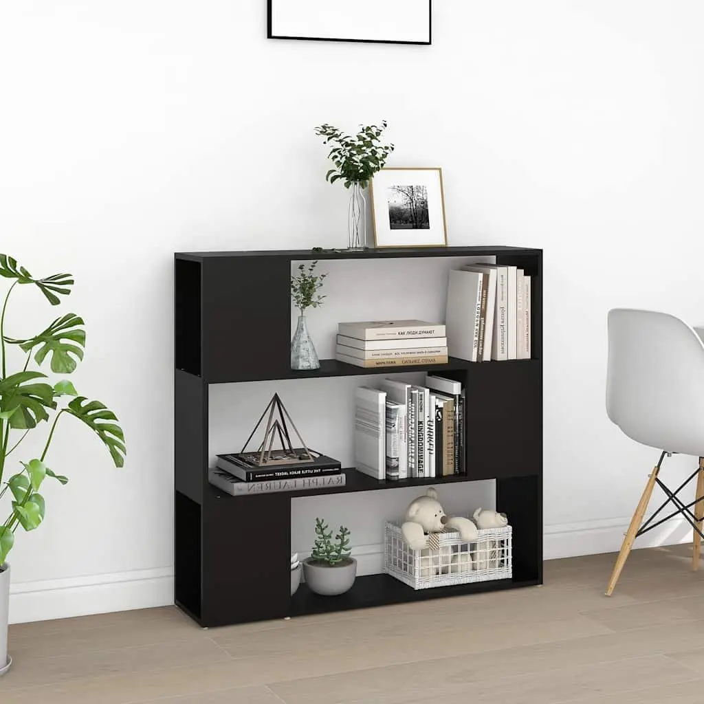 Black Book Cabinet Room Divider Shelving Unit Bookcase Organizer Storage