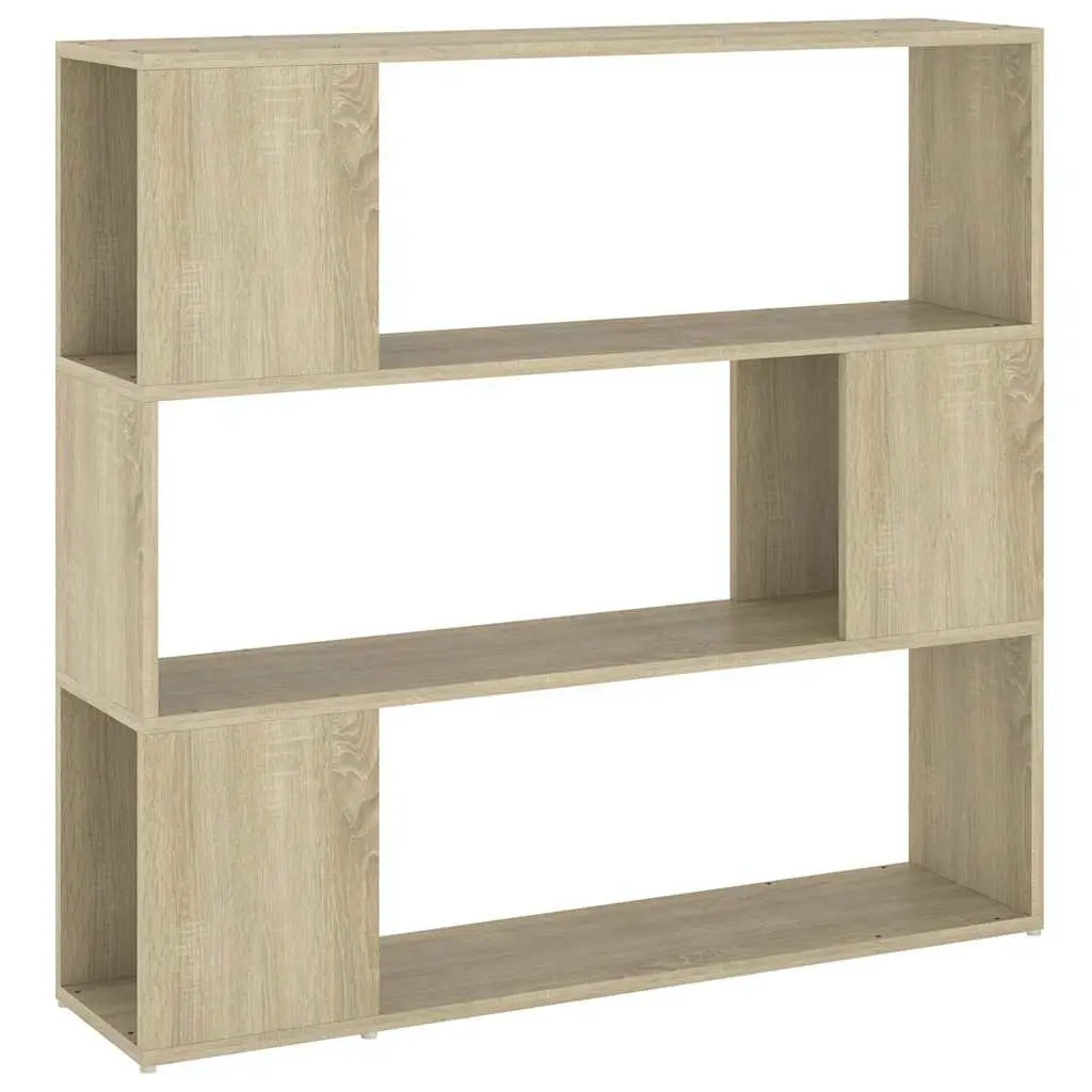 Brown Book Cabinet Room Divider with Shelving Unit